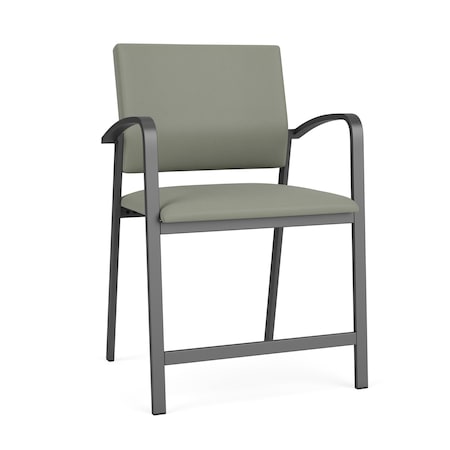 Newport Wide Hip Chair Metal Frame, Charcoal, OH Eucalyptus Upholstery